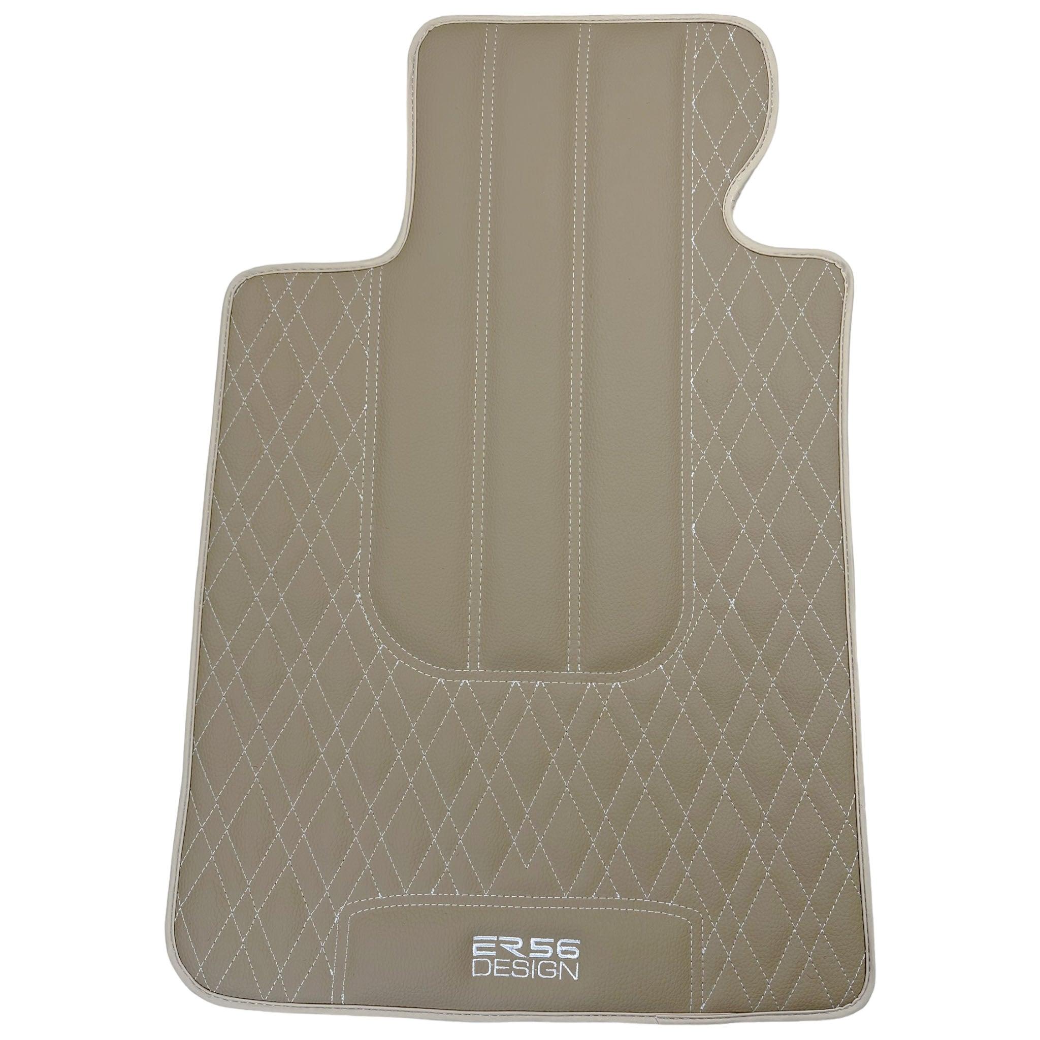Beige Leather Floor Mats For BMW X6 Series F16