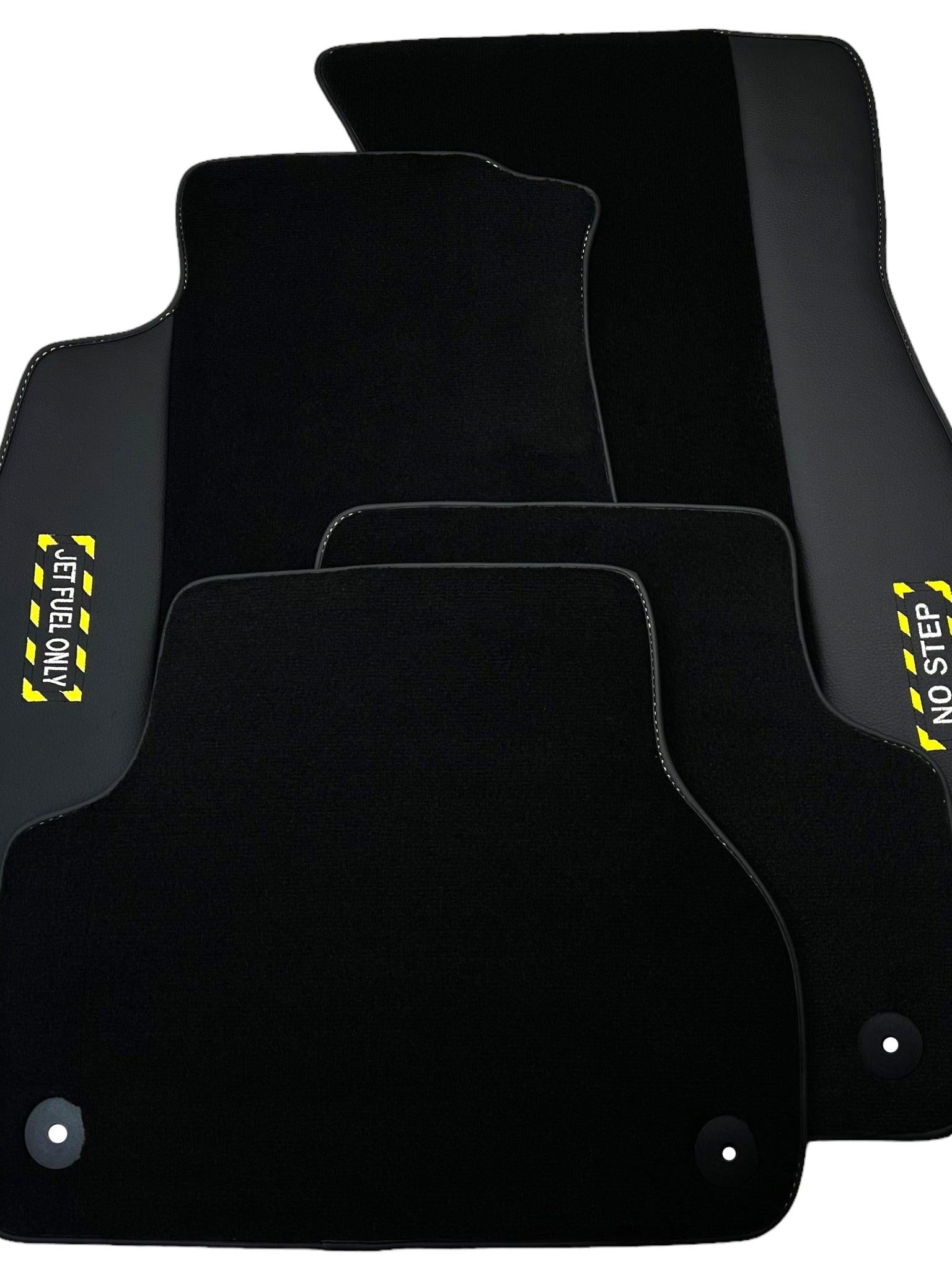 Black Floor Mats for Audi A8 D2 (1994-2002) | Fighter Jet Edition