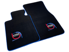 Black Floor Mats For BMW 3 Series F31 5-doors Wagon ER56 Design Limited Edition Blue Trim - AutoWin