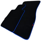 Black Floor Floor Mats For BMW 3 Series G20 | Blue Trim