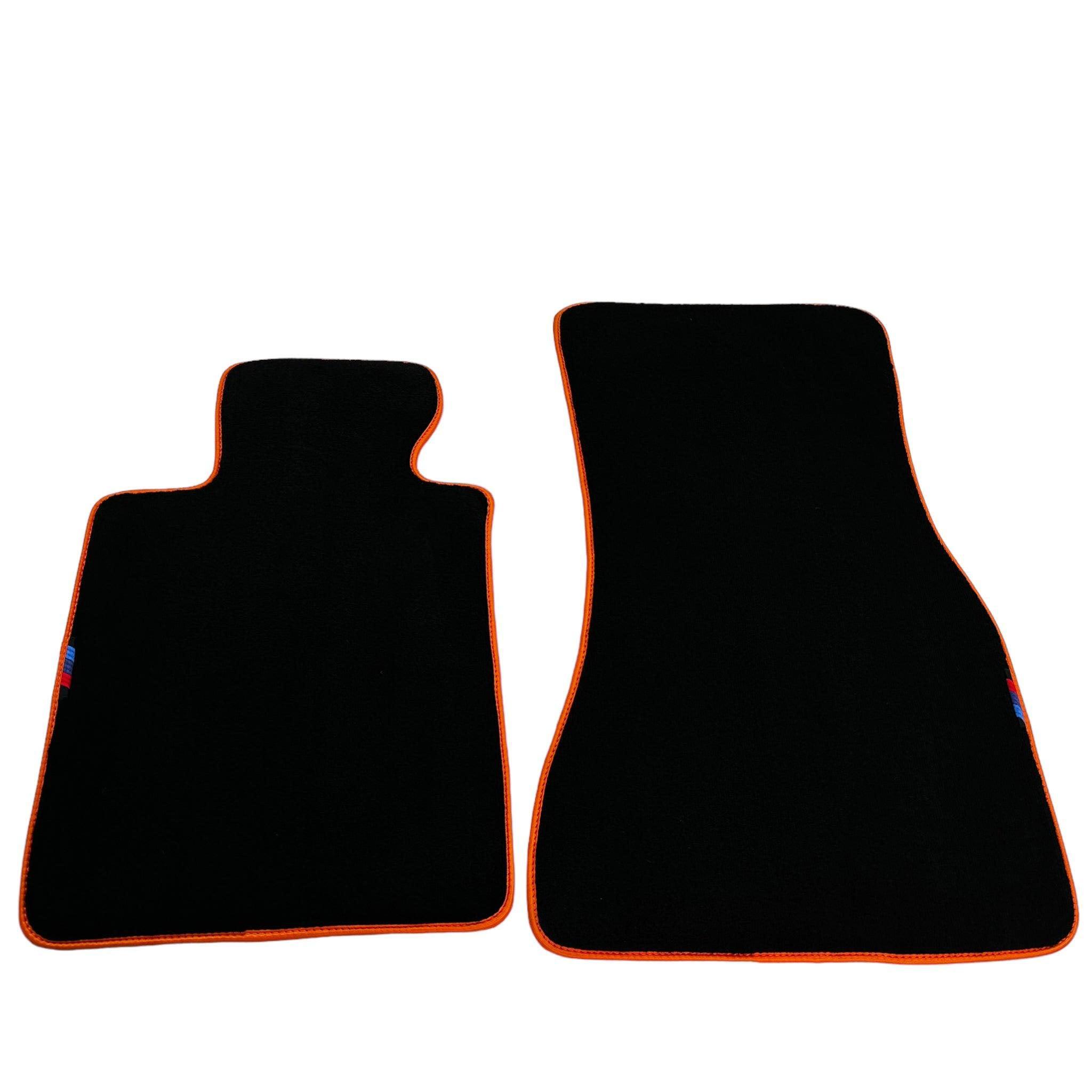 Black Floor Floor Mats For BMW 3 Series G20 | Orange Trim