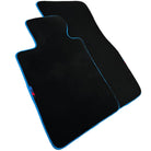 Black Floor Mats For BMW 3 Series G21 5-door Wagon | Sky Blue Trim