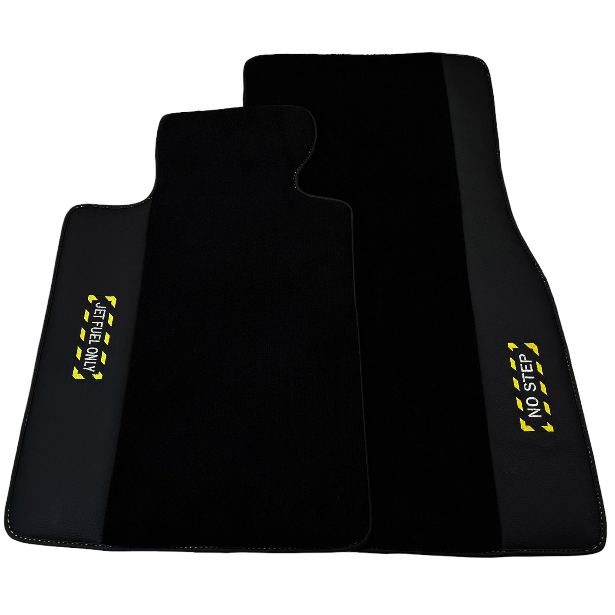 Black Floor Mats For BMW 5 Series G31 Wagon | Fighter Jet Edition - AutoWin