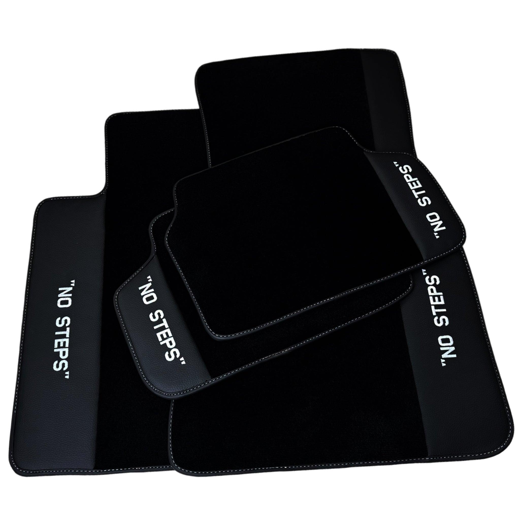 Black Floor Mats For BMW 6 Series E24 Coupe No Steps Edition - AutoWin