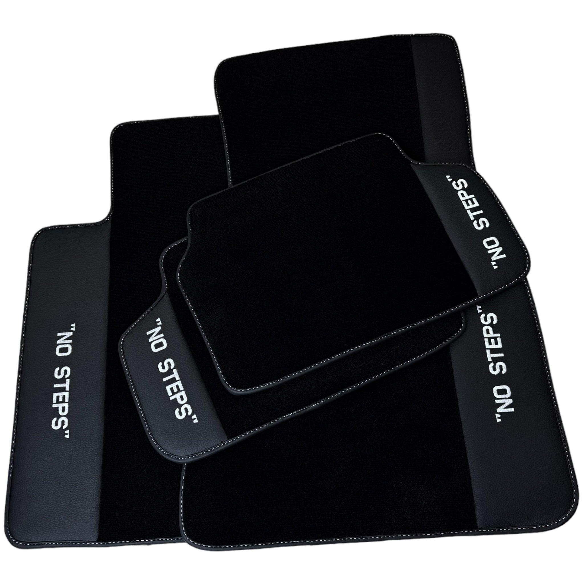 Black Floor Mats For BMW 6 Series E24 Coupe No Steps Edition - AutoWin