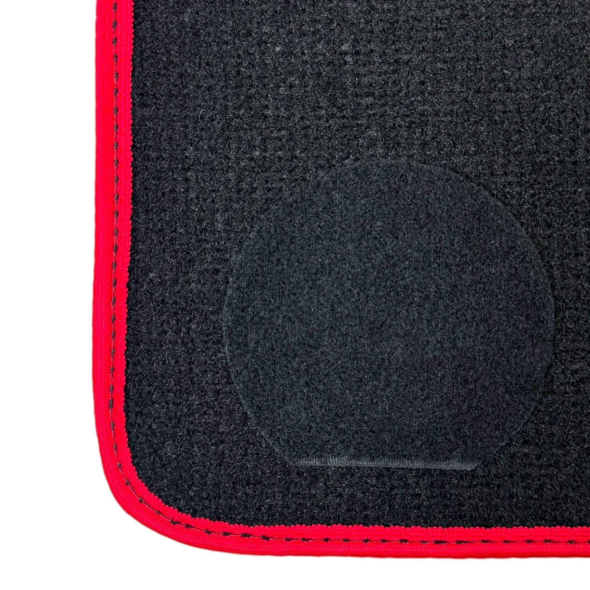 Black Floor Mats For BMW 6 Series F13 2-door Coupe | Red Trim