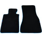 Black Floor Mats For BMW iX1 - U11 SUV | Sky Blue Trim