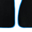 Black Floor Mats For BMW iX1 - U11 SUV | Sky Blue Trim