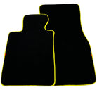 Black Floor Mats For BMW M2 G87 | Fighter Jet Edition | Yellow Trim