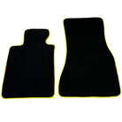 Black Floor Mats For BMW M2 G87 | Fighter Jet Edition | Yellow Trim