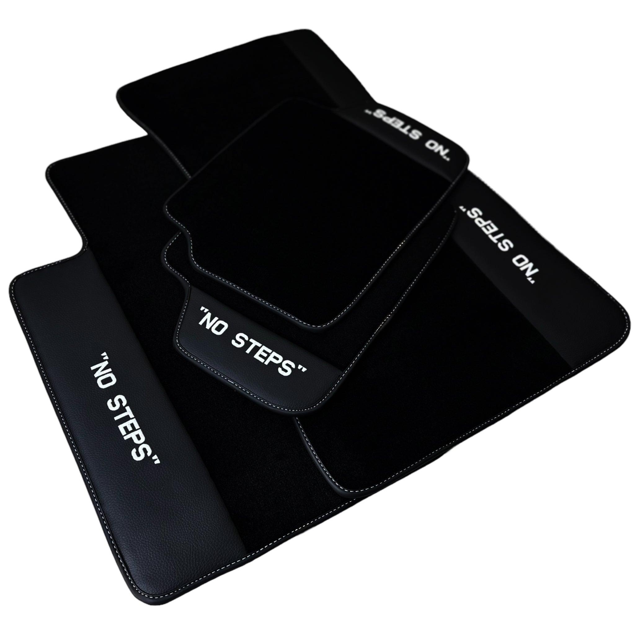 Black Floor Mats For BMW M5 E60 No Steps Edition - AutoWin