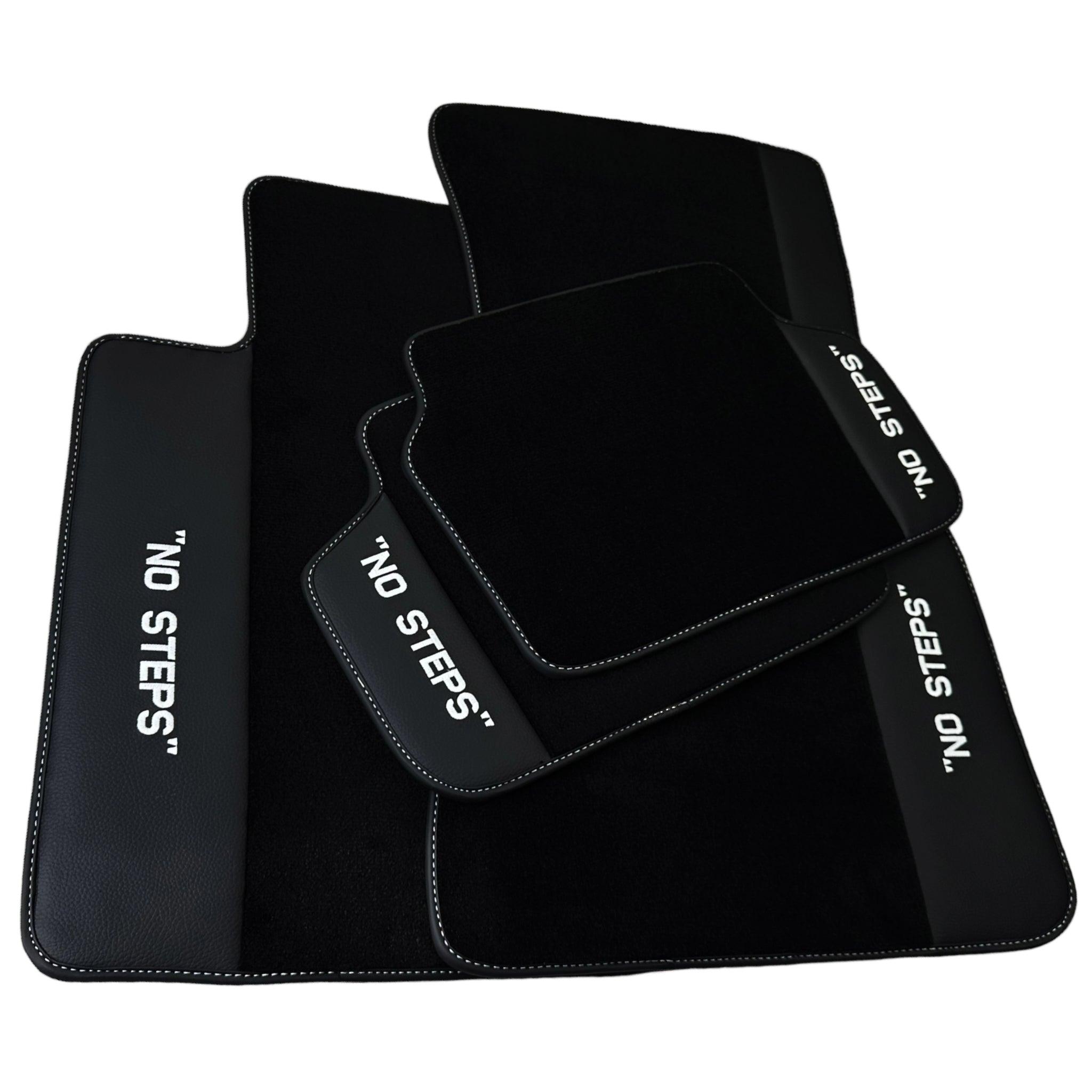 Black Floor Mats For BMW M5 E60 No Steps Edition - AutoWin