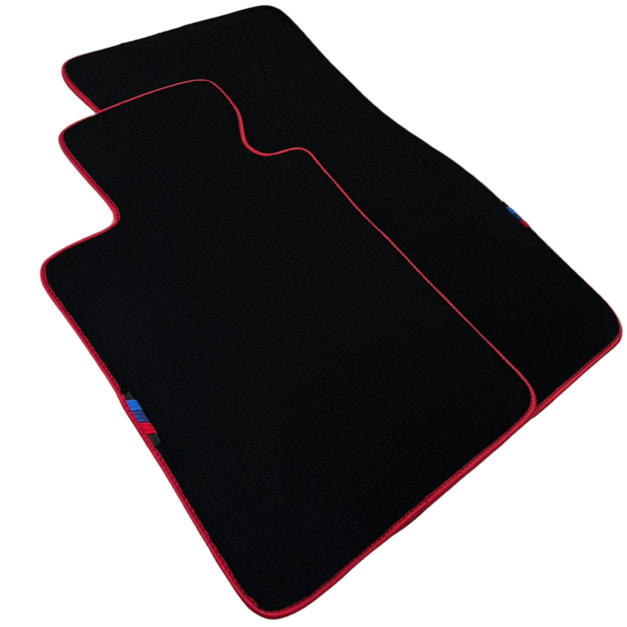 Black Floor Mats For BMW M5 E60 | Red Trim