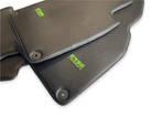 Carbon Fiber Floor Mats for Porsche 992 Gt2rs 2021-2022 Green Sewing - AutoWin