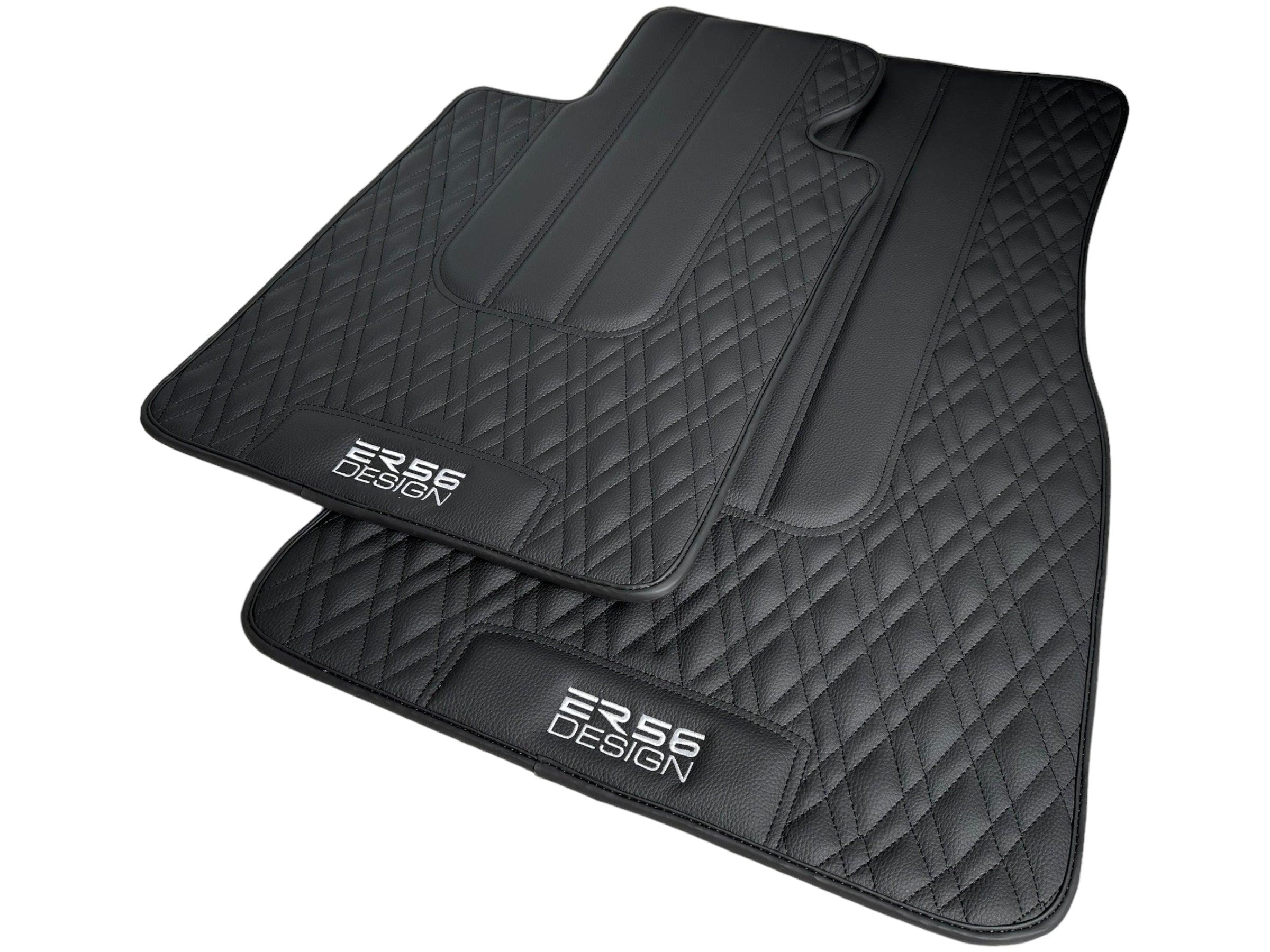 Floor Mats For BMW 2 Series F23 Convertible Black Leather Er56 Design - AutoWin