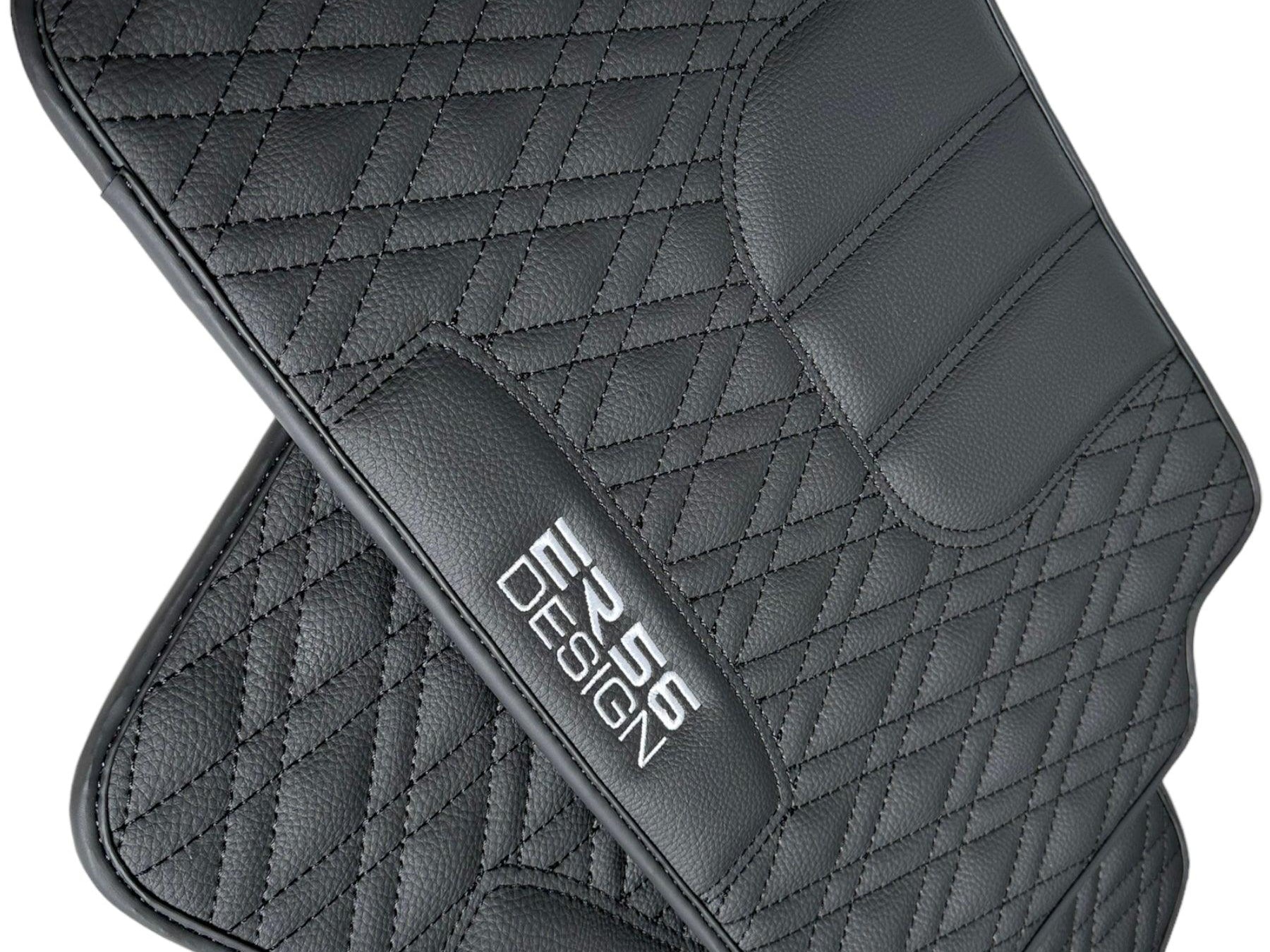 Floor Mats For BMW 2 Series F44 Gran Coupe Black Leather Er56 Design - AutoWin