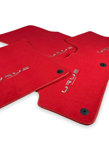 Floor Mats For Lamborghini Urus Red Tailored Carpets - AutoWin