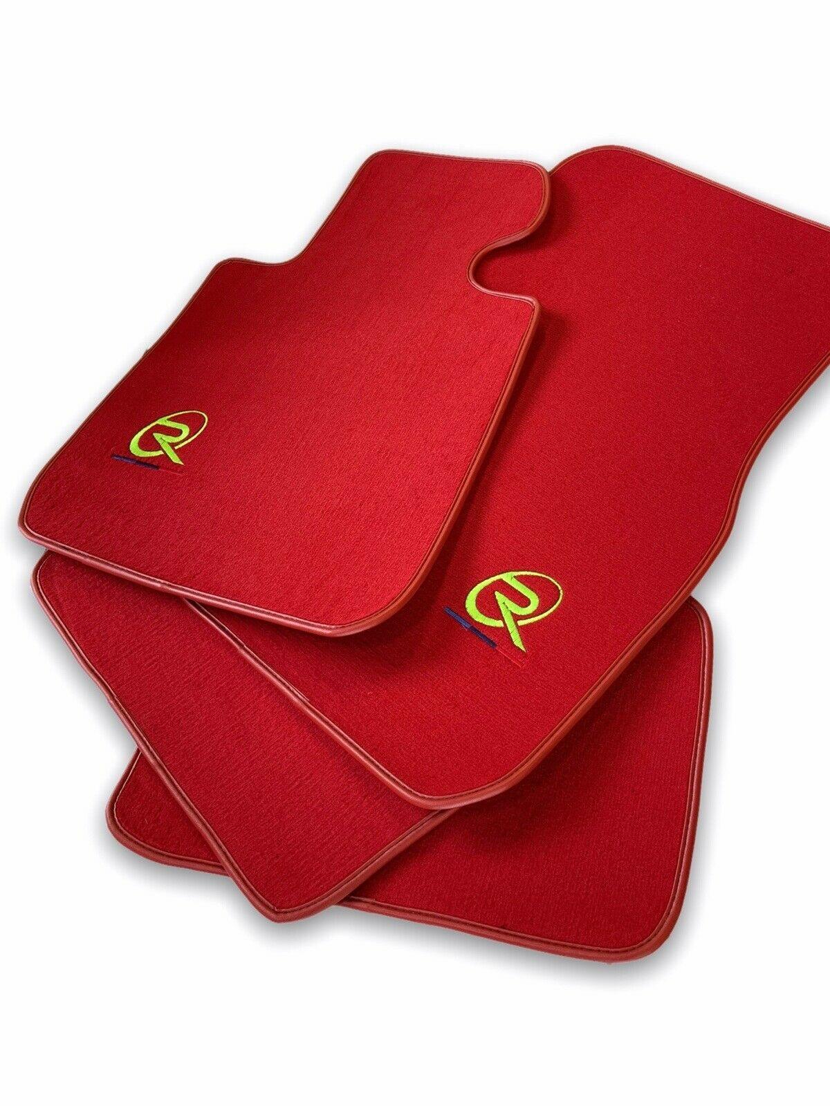 Red Floor Mats For BMW 2 Series F44 Gran Coupe ROVBUT Brand Tailored Set Perfect Fit Green SNIP Collection - AutoWin