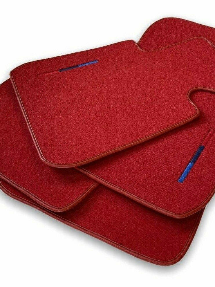 Red Floor Mats For BMW 5 Series F10 With M Package - AutoWin