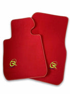 Red Floor Mats For BMW M3 E36 ROVBUT Brand Tailored Set Perfect Fit Green SNIP Collection - AutoWin