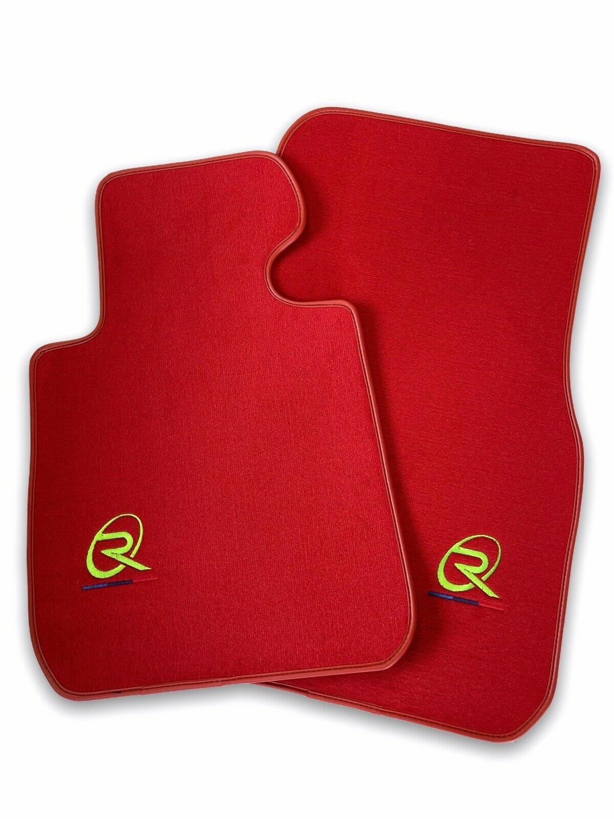 Red Floor Mats For BMW X6M E71 SUV ROVBUT Brand Tailored Set Perfect Fit Green SNIP Collection - AutoWin