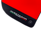 Red Floor Mats for Lamborghini Aventador With Alcantara Leather - AutoWin