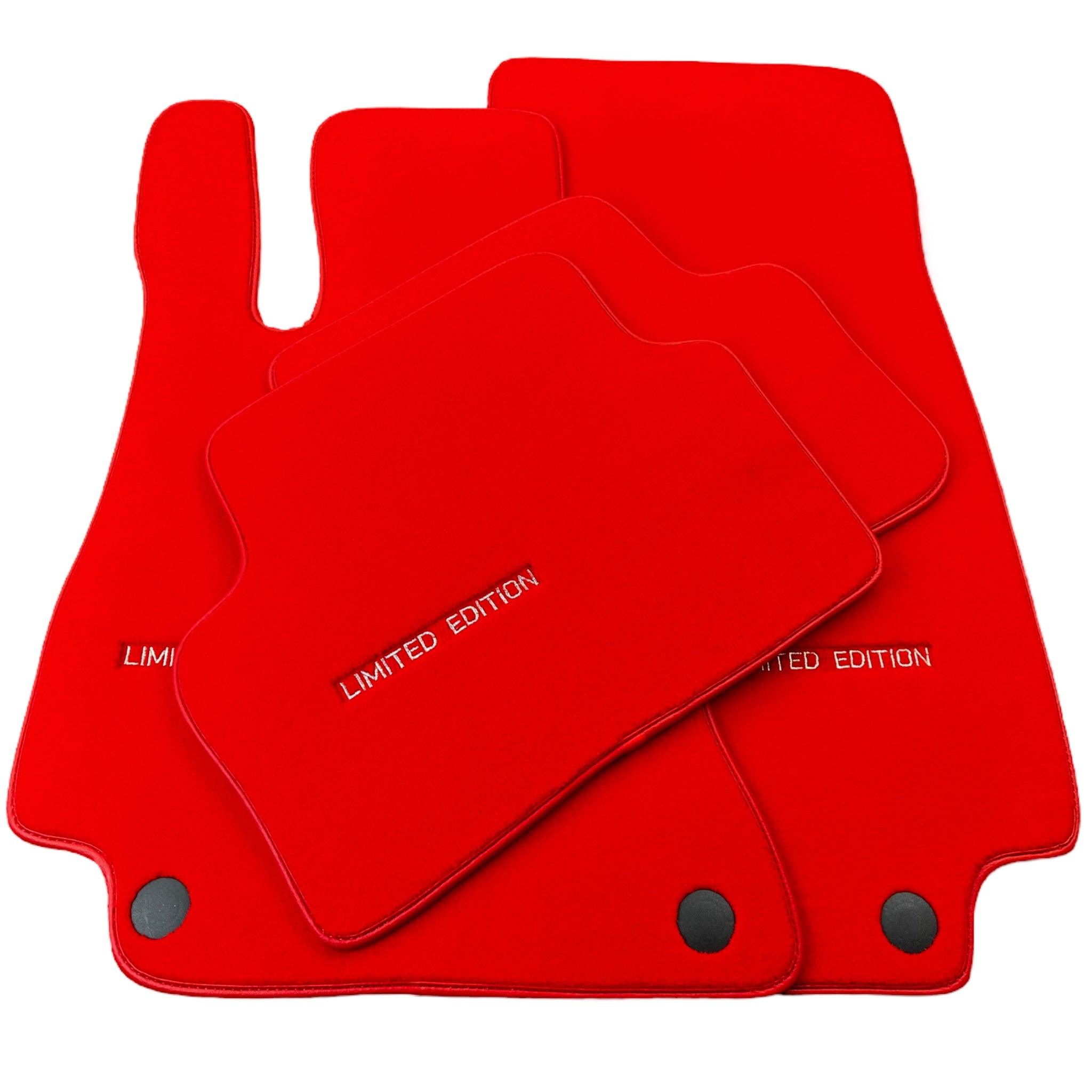 Red Floor Mats For Mercedes Benz S-Class X222 Maybach (2015-2021) | Limited Edition